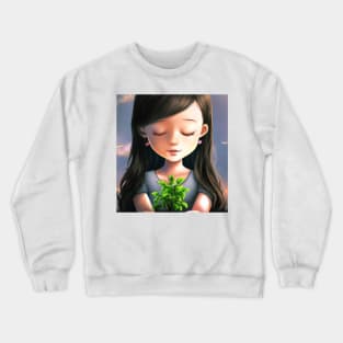 Save the earth illustration Crewneck Sweatshirt